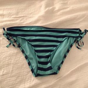 Striped bikini bottoms